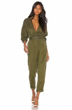 Wholesale ⌛ L'Academie Reed Jumpsuit In Green 🤩