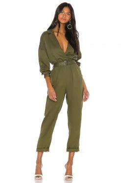 Wholesale ⌛ L'Academie Reed Jumpsuit In Green 🤩 -Deals L'Academie Store LCDE WC27 V4
