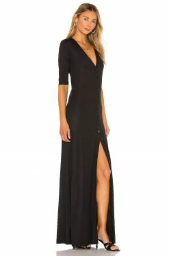 Cheap 🎁 L'Academie The Esperanza Maxi👗 Dress In Black 💯 -Deals L'Academie Store LCDE WD375 V3