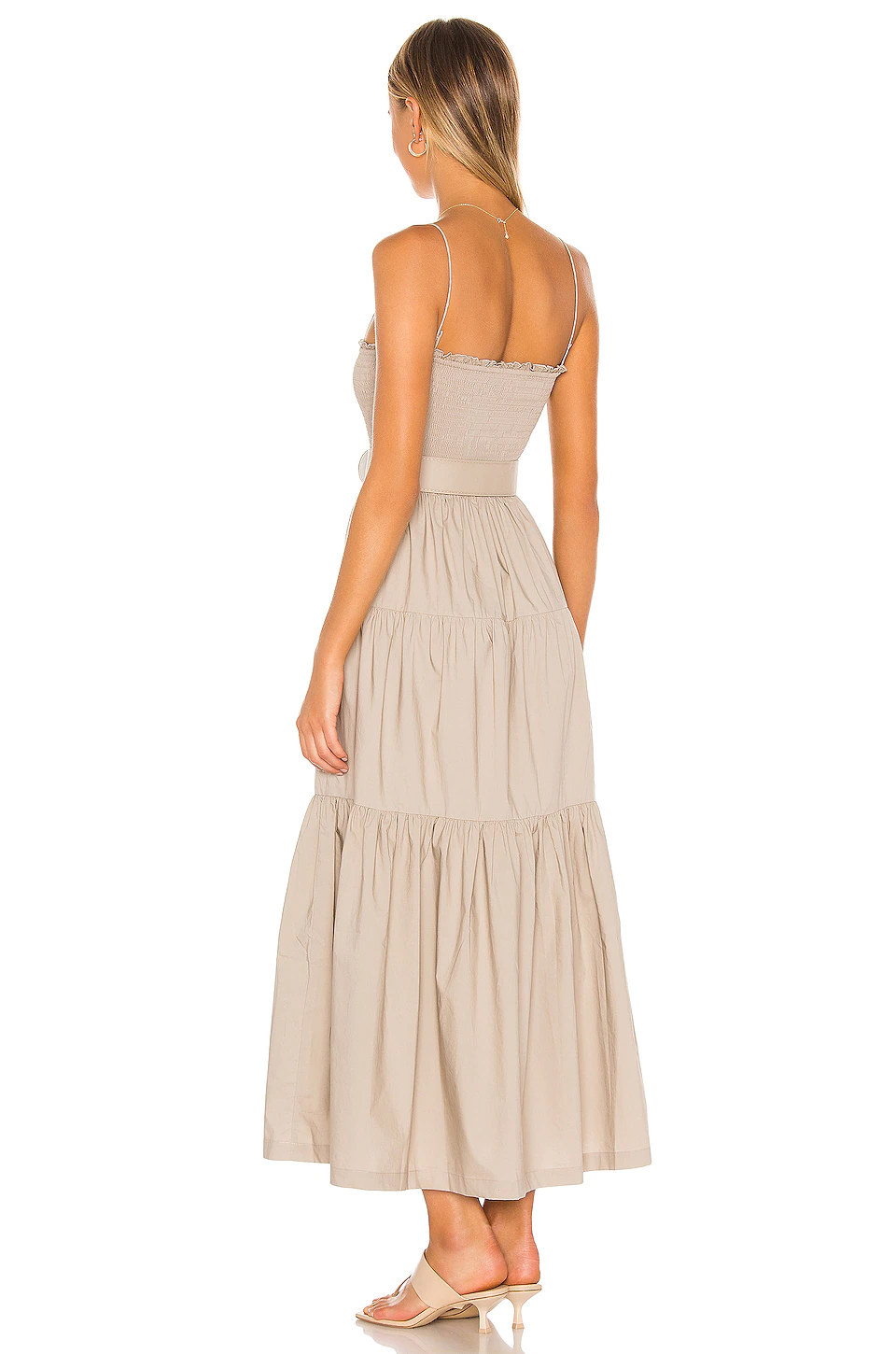 Best Pirce π L'Academie The Nour Midiπ Dress In Khaki π 3 Best Pirce π L'Academie The Nour Midiπ Dress In Khaki π - Image 3