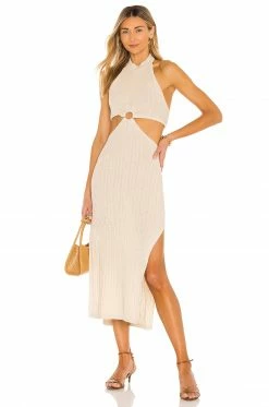 Top 10 ⌛ L'Academie Magnolia Midi👗 Dress In Tan 🤩
