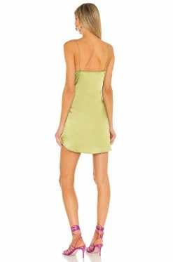 Discount 🎉 L'Academie Terina👗 Dress In Light Olive Green ❤️ -Deals L'Academie Store LCDE WD513 V3