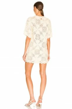 Brand new π L'Academie Kathan Crochet Miniπ Dress In Ivory π 5 Brand new π L'Academie Kathan Crochet Miniπ Dress In Ivory π -Deals L'Academie Store LCDE WD585 V3