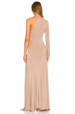 Cheapest π L'Academie Rennea Midiπ Dress In Taupe π€© 7 Cheapest π L'Academie Rennea Midiπ Dress In Taupe π€© -Deals L'Academie Store LCDE WD602 V4