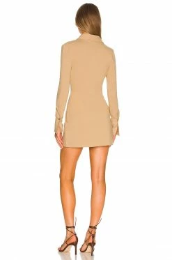 New ❤️ L'Academie Anders Mini👗 Dress In Beige 😍 -Deals L'Academie Store LCDE WD608 V3