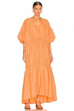 Best reviews of 🛒 L'Academie Yona Maxi👗 Dress In Orange 🔔