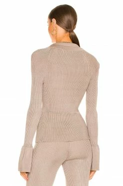 Wholesale 😀 L'Academie Loch Rib Collar Sweater In Fossil ❤️ 6 Wholesale 😀 L'Academie Loch Rib Collar Sweater In Fossil ❤️ -Deals L'Academie Store LCDE WK198 V3