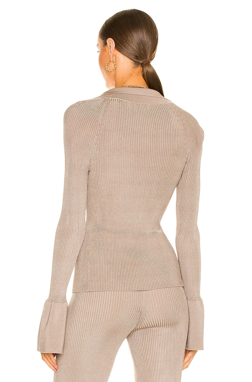 Wholesale 😀 L'Academie Loch Rib Collar Sweater In Fossil ❤️ 3 Wholesale 😀 L'Academie Loch Rib Collar Sweater In Fossil ❤️ - Image 3