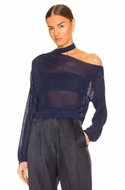Best deal β€οΈ L'Academie Galena Cut Out Pullover In Navy π