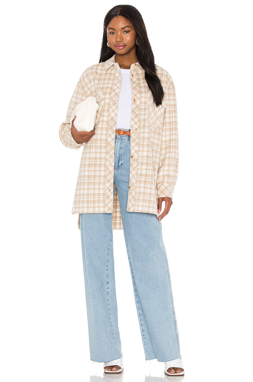 Coupon ❤️ L'Academie Zuma Shacket In Nude 👍