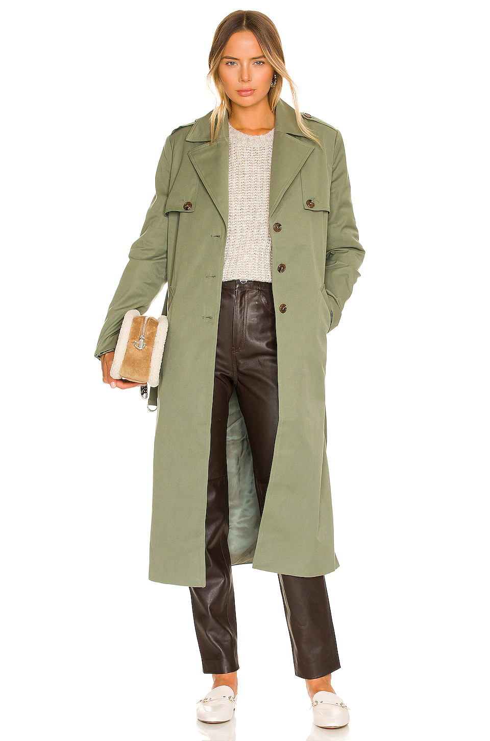 Cheap 🔔 L'Academie Olenna Trench In Forest Green 🎉