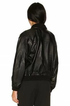 Top 10 ⌛ L'Academie The Jo Leather Jacket In Black 👍 -Deals L'Academie Store LCDE WO153 V3