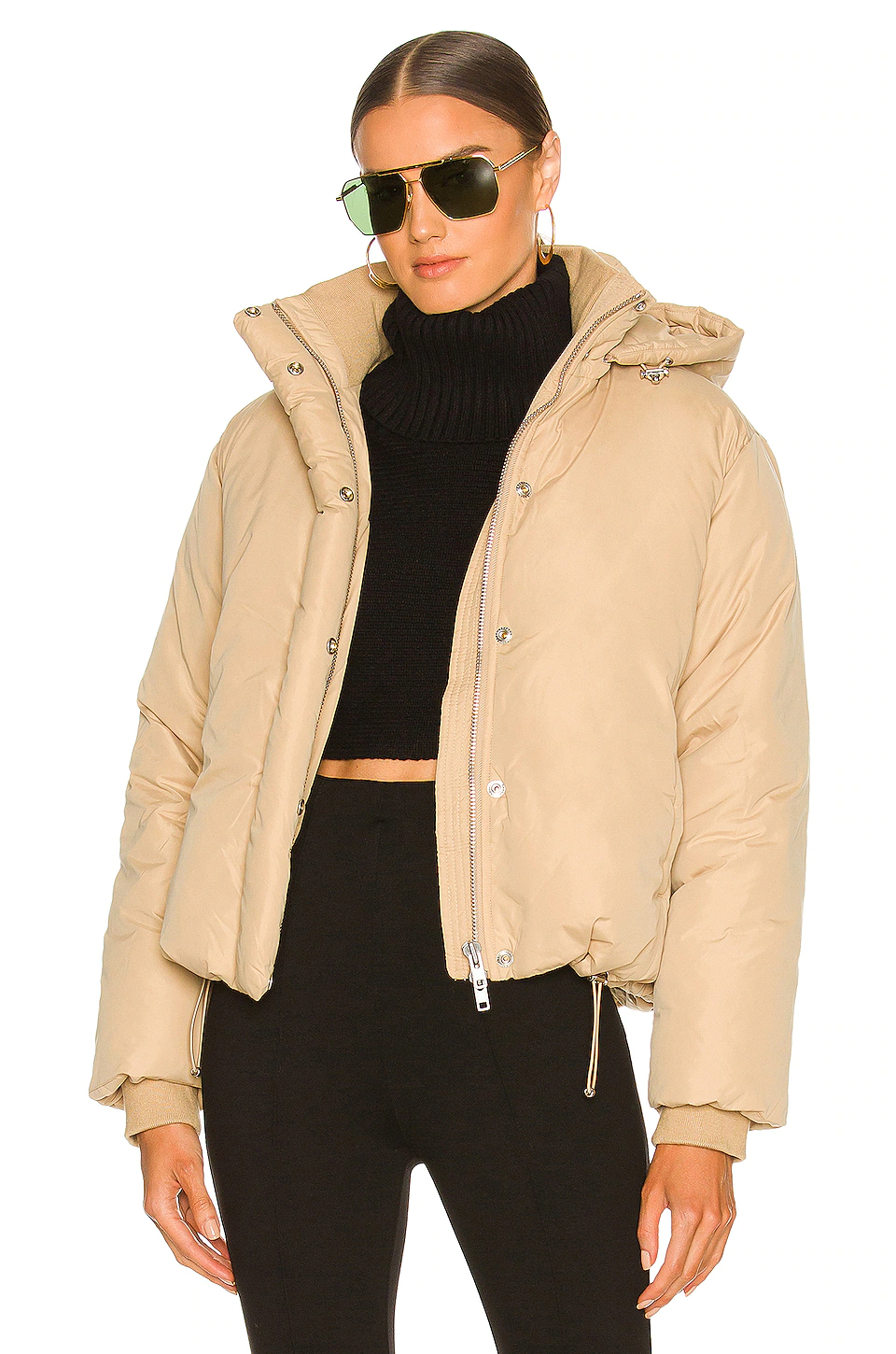 Best Sale 💯 L'Academie Braxton Puffer Jacket In Khaki 😀
