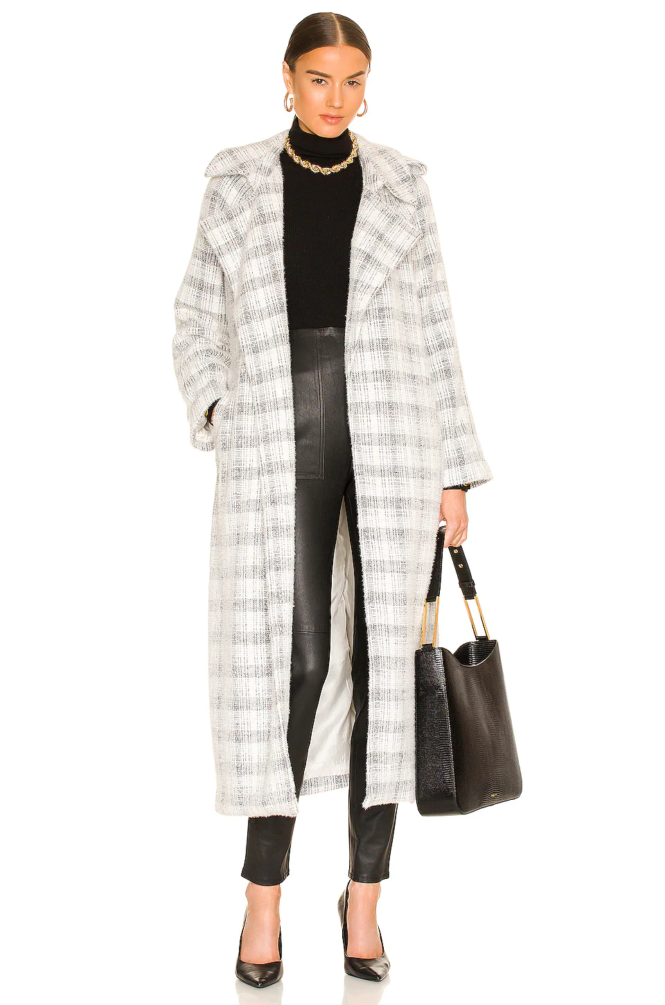 Best Pirce ✔️ L'Academie Alaia Coat In Black & White 👍