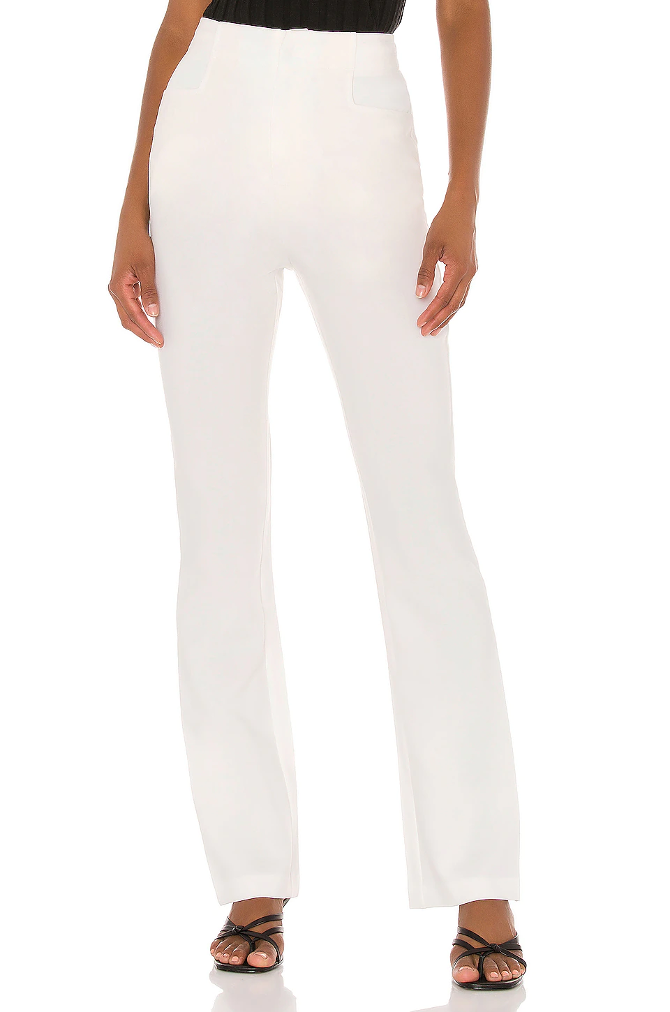 Buy ⭐ L'Academie Zip Back Trouser In Ivory 🎁