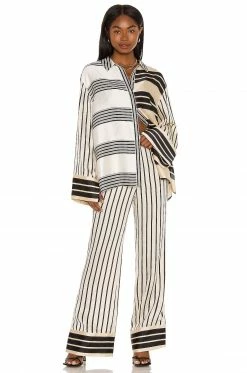 Promo 🎉 L'Academie The Rosie Pant In Multi Stripe 🎉 -Deals L'Academie Store LCDE WP162 V4
