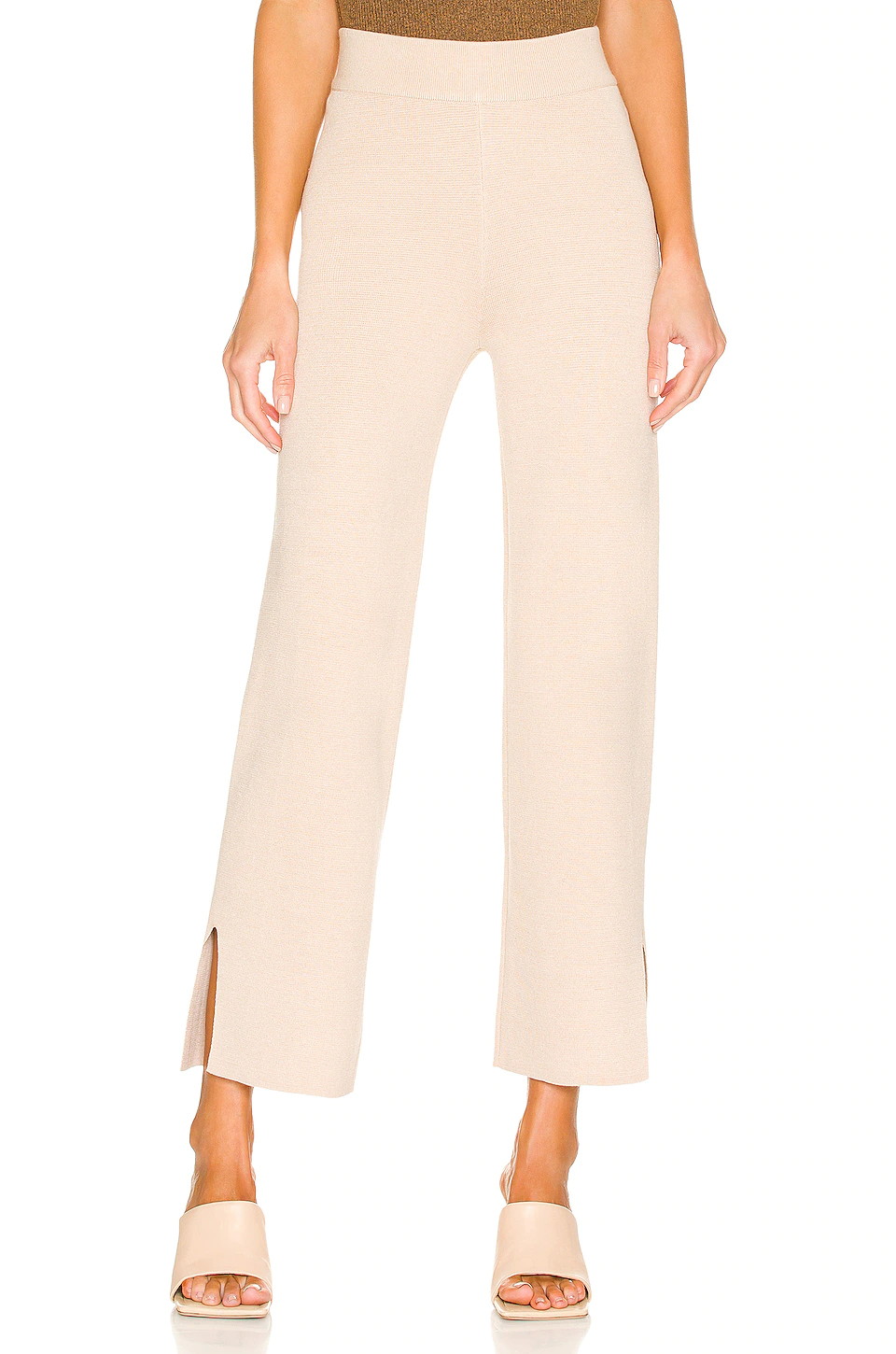 Buy 🔔 L'Academie Kaden Knit Pants In Nude 🌟