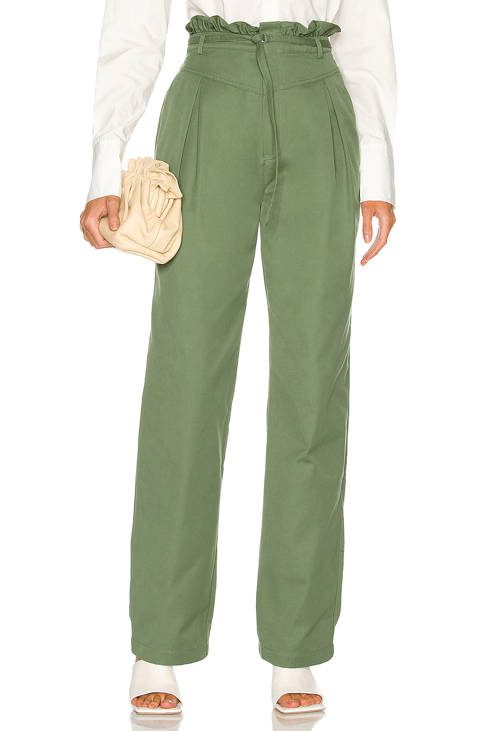 Budget ๐ L'Academie Zaria Pant In Forest Green โ