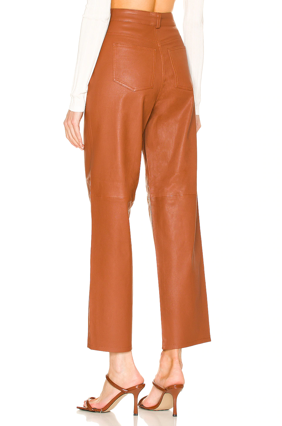 Cheap ๐ฅ L'Academie Jiselle Leather Pant In Camel โค๏ธ 3 Cheap ๐ฅ L'Academie Jiselle Leather Pant In Camel โค๏ธ - Image 3