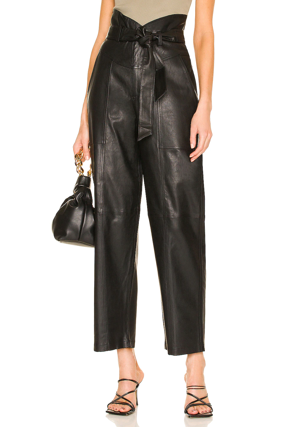 Best reviews of ๐ L'Academie Jamie Leather Pant In Black โ๏ธ
