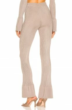Cheapest 👏 L'Academie Loch Rib Knit Pant In Fossil 🎁 -Deals L'Academie Store LCDE WP213 V3