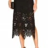 Promo ❤️ L'Academie Jasmine Lace Maxi Skirt In Black 💯