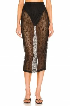 Budget 🛒 L'Academie Elowen Midi Skirt In Black ⌛