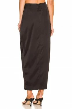 Budget 🛒 L'Academie The Avril Midi Skirt In Black 🛒 -Deals L'Academie Store LCDE WQ117 V3