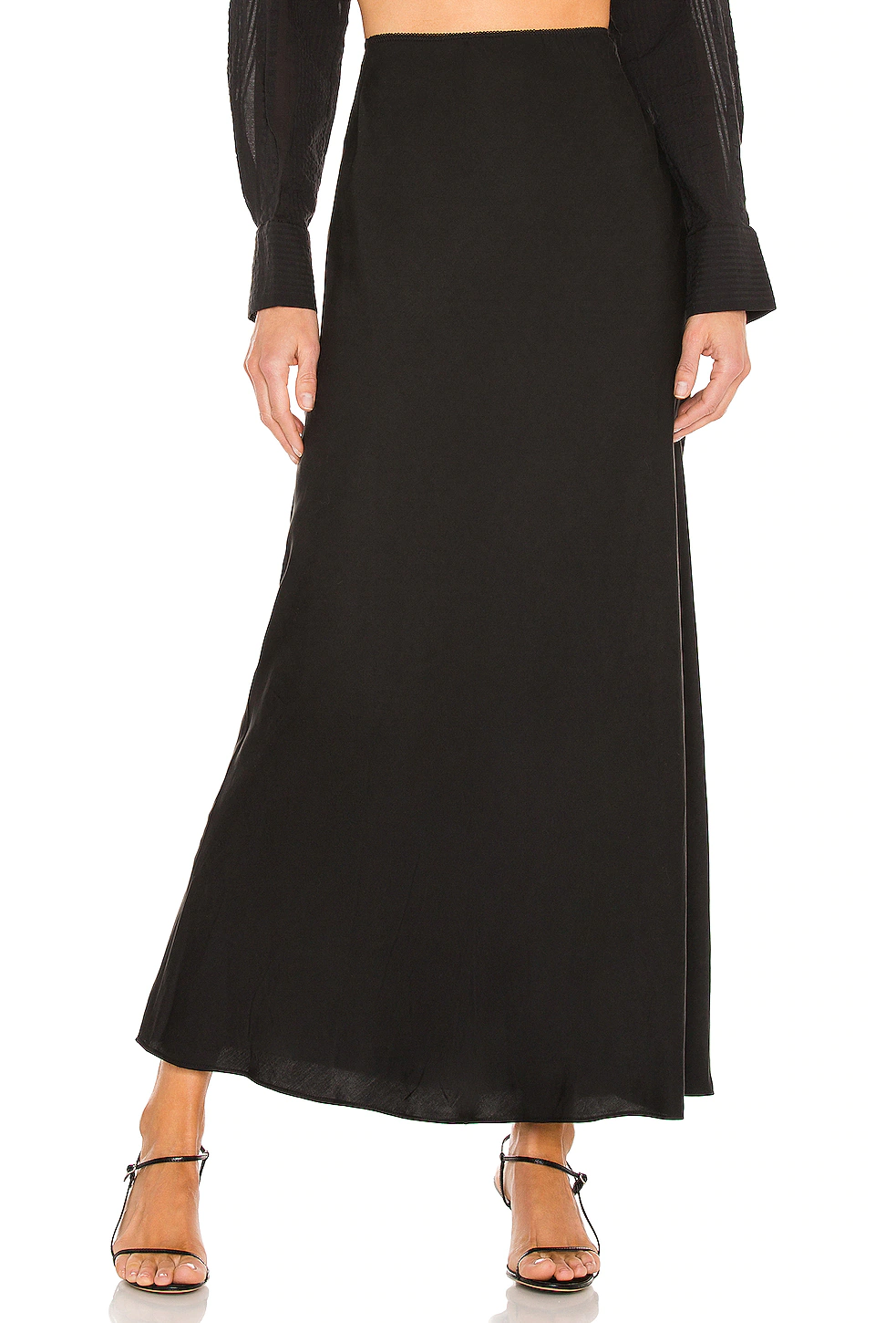 Promo ⌛ L'Academie Midi Skirt In Black 👏