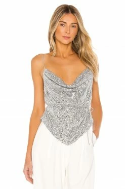 Best Sale ๐ L'Academie The Mazarine Top In Silver ๐ฏ