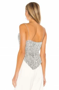 Best Sale 🎁 L'Academie The Mazarine Top In Silver 💯 -Deals L'Academie Store LCDE WS601 V3