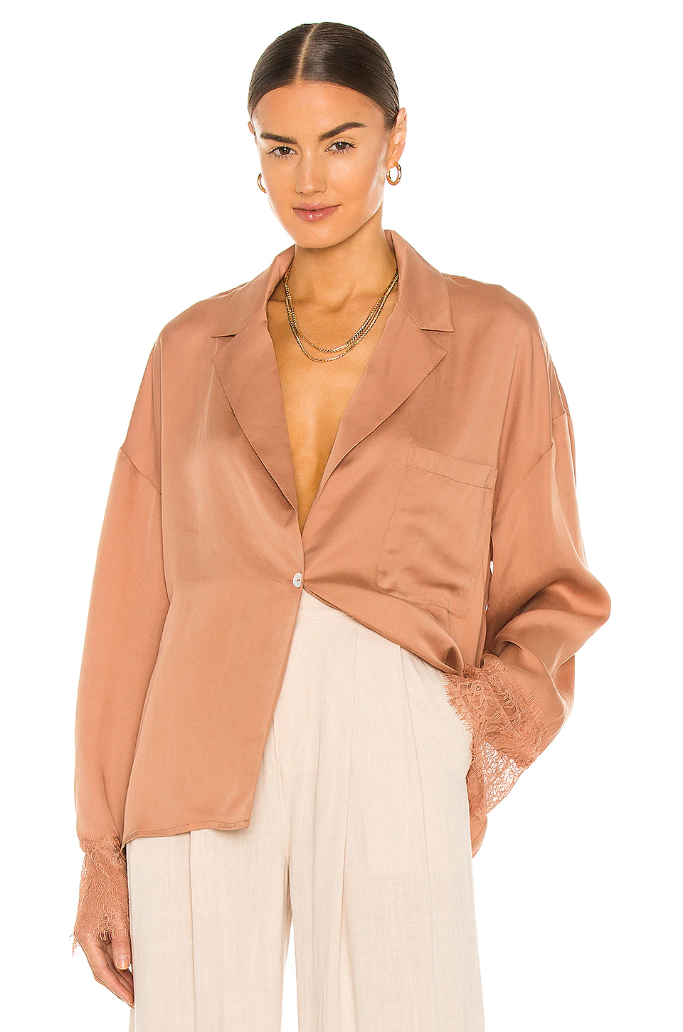 Wholesale โจ L'Academie Ricky Blouse In Mocha Beige ๐