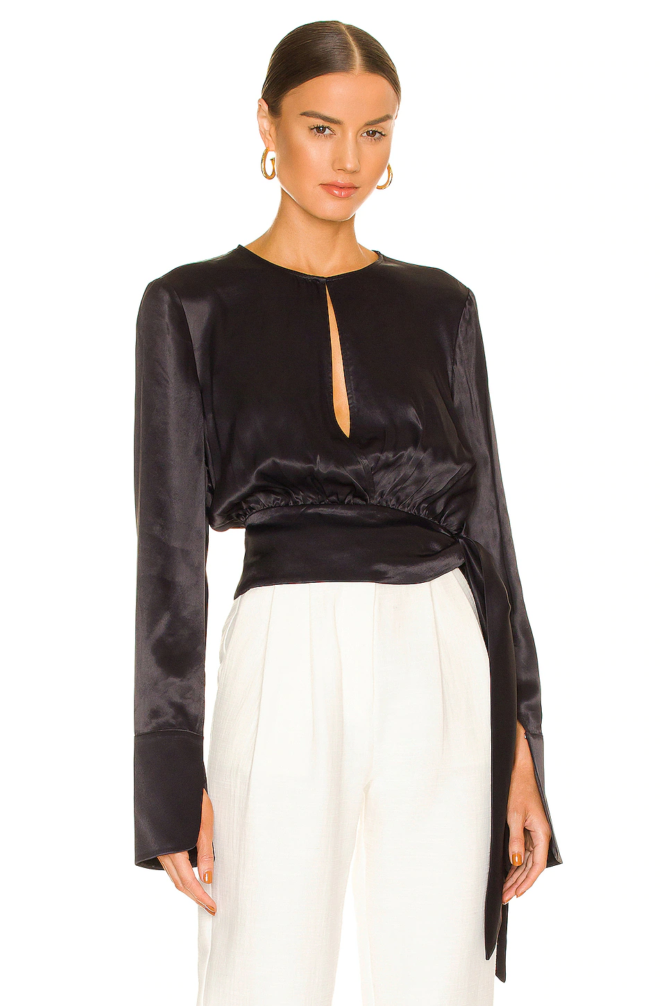Cheap โ๏ธ L'Academie Maisel Top In Black ๐งจ