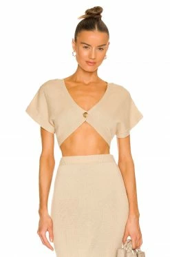 Buy 🔔 L'Academie Fionn Mini Cardigan In Beige ✔️