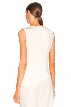 Flash Sale 💯 L'Academie Camellia Sleeveless Top In Bone White ⌛ -Deals L'Academie Store LCDE WS818 V3