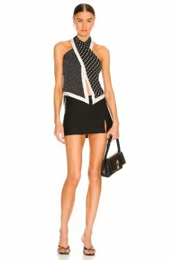 Deals ⭐ L'Academie Orla Halter Top In Black Multi Dot ✨ -Deals L'Academie Store LCDE WS821 V4