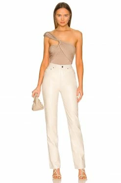 New 👏 L'Academie Delphine Bodysuit In Taupe 🛒 -Deals L'Academie Store LCDE WS834 V5