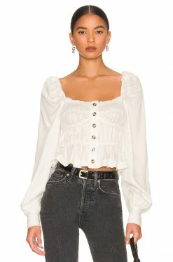 New 🔔 L'Academie Willow Top In White 🧨
